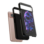Holographic Skull Phone Case, Shattered Glass Iridescent Cover
