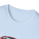 Red 1975 Trans Am Cars T-Shirt | Classic Muscle Car Trio Illustration