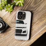 White Camaro Phone Case, ZL1 American Muscle Car Tough Cover for Men