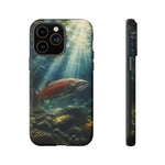 Salmon River Fishing Phone Case, Sunlit Current Cover
