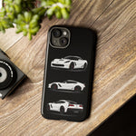 White C7 Z06 Sports Car Phone Case Tough Multi View