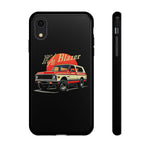 Orange Chevy K5 Blazer Retro SUV Illustration phone case