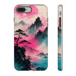 Japanese Minimalist Ink Vaporwave Phone Case – Sumi-e Aesthetic