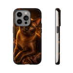 Burmese Golden Sable Portrait Art Tough Phone Case