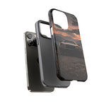 MK4 Supra Phone Case, Black JDM Sports Car Mountain Dusk Cover