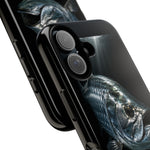 Tarpon Fishing Phone Case, Saltwater Portrait Black Cover, Gift