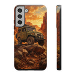 Land Cruiser FJ40 Classic 4x4 Red Rock Canyon Art Tough Phone Case