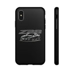 Black 4th Gen Camaro Z28 Sports Car Phone Case | Black Muscle Car Illustration