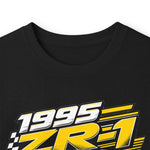 1995 ZR-1 Corvette graphic long sleeve tee | Yellow sports car design