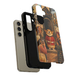 Corgi Royal Guard phone case | Cute British corgi soldier illustration