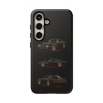 Trans Am Phone Case Black Gold, Three-View Vector Tough Cover