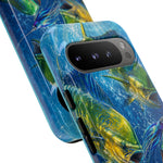 Mahi Mahi School Phone Case, Dorado Fish Frenzy Cover for Anglers