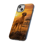 Rhodesian Ridgeback African Savanna Art Tough Phone Case