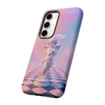 Praying Cherub Statue halo Vaporwave Aesthetic phone case