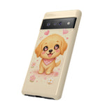 Golden Retriever Heart Eyes Kawaii Pet Dog Art Tough Phone Case