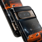 Orange C6 Neon Car Meet Tough Phone Case