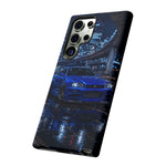 Skyline GT-R R34 Bayside Blue Tokyo Night Art Tough Phone Case