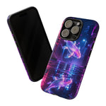 Neon Koi Reflection Vaporwave phone case | Tough Cover