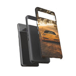 C5 Z06 Corvette Phone Case, Yellow Golden Hour Trail Cover