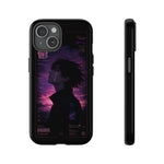 Melancholy Data Poster Phone Case, Glitch Anime Sky Tough Cover