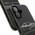 Vintage Galaxie 500 Phone Case | Classic Car Illustration, Black