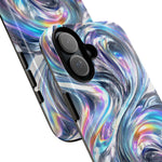 Chrome Metallic Swirl  Art Tough Phone Case