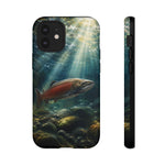 Salmon River Fishing Phone Case, Sunlit Current Cover