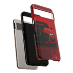 Red Mustang Art Phone Case, GT500 American Muscle Car Tough Cover