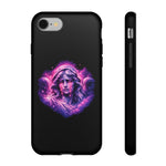 Weeping Angel Statue Vaporwave Phone Case Gothic Cosmic Tough Case
