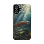 Salmon River Fishing Phone Case, Sunlit Current Cover