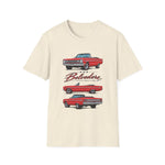 1966 Belvedere Convertible Car T-Shirt | Vintage Red Classic Automobile Tee
