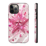 Pink Glitter Star Tough Case | Sparkle Phone Case