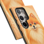 Pomeranian Tiny Fox Fluffy Art Tough Phone Case