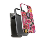 Pop Art Lips and Lightning Bolt Phone Case