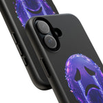 Glitch Sad Face Phone Case, Anime Melt Static Tough Cover