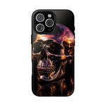 Chrome Skull Sunset Reflection Phone Case Tough Cover Gift
