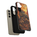 Land Cruiser FJ40 Classic 4x4 Red Rock Canyon Art Tough Phone Case