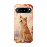 Akita Cherry Blossom Phone Case Sakura Dog Lover Gift