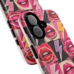 Pop Art Lips and Lightning Bolt Phone Case