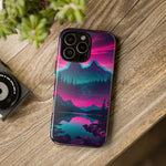 2 Rounds Canada Retina Artwork Vaporwave Phone Case – Landscape Aesthetic
