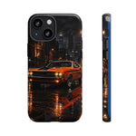Challenger RT Phone Case, Rainy City Night Muscle Car Tough Cover
