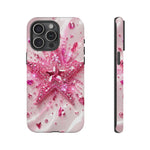 Pink Glitter Star Tough Case | Sparkle Phone Case