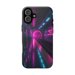 Neon Future Subway Station Tough Phone Case Cover Gift Art