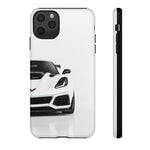 Arctic White C7 ZR1 Tough Phone Case for Vette Owners