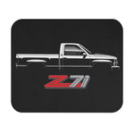1990s Silverado Z71 Pickup Truck Mouse Pad | Retro Chevy Silhouette