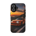 Supra MK4 Orange Touge Night JDM Speed Art Tough Phone Case
