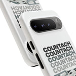White Countach Retro Tough Phone Case Cover Gift Art