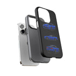 Blue 180SX JDM Sports Car Phone Case Tough Multi View