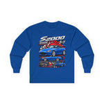 2008 S2000 Racing Graphic Long Sleeve Tee | Blue JDM Sports Car