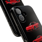 FD RX7 Phone Case Red, Three-View Vector Cover, JDM Gift